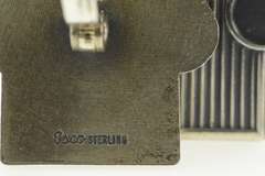 Sterling Silver 1940's Rolls Royce Front Grill Luxury Car Cuff Links