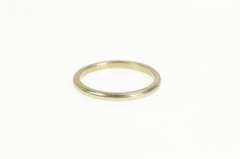 14K Yellow Gold 1930's Classic Graduated Simple Wedding Band Ring