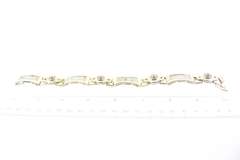 MEN’S 14K WHITE GOLD DIAMOND BRACELET