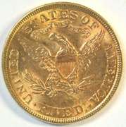 Real flashy BU 1899 US $5 Liberty Gold Piece. Full strike