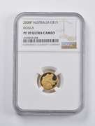 PF70 UCAM 2008-P Australia $15 Gold Koala 1/10 Oz. .999 Fine Gold NGC