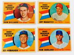 4 Sport Magazine Rookie Stars Baseball Cards