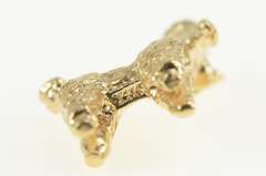 14K Yellow Gold 3D French Poodle Dog Puppy Cute Animal Charm/Pendant