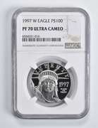 PF70 UCAM 1997-W $100 American 1 Oz .999 Fine Platinum Eagle NGC