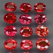 Brilliant 4.15ct fancy red orange Songean Sapphire set