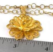 Vermeil Flower Necklace