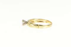 14K Yellow Gold 0.21 Ct Classic Diamond Solitaire Engagement Ring