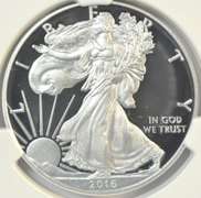 Scarce Lettered Edge 2016-W NGC PF70 ULTRA CAMEO $1 Eagle