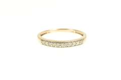 10K Rose Gold Classic Diamond Inset Wedding Band Ring