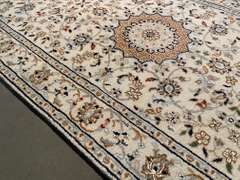 SILK & WOOL PERSIAN NAIN RUNNER 10'