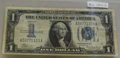 1934 $1. Sil Cert, almost Unc, 1 year type