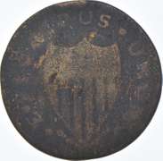 1787 United States Pre-Federal New Jersey Dollar Large Cent - Copper