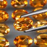 Ravishing 7.63ct 20pc golden Citrine set