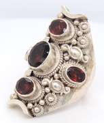 Vintage Sterling Silver Garnet Ring