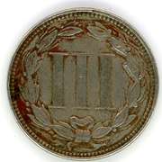 1869 Three Cent Nickel Piece
