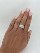 Mixed Cut Diamond Cluster Ring