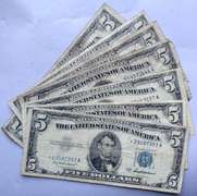 5 Misc 1934  & 1953 A Star $5 Silver Certificates