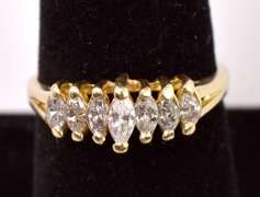 Amazing Anniversary Band Diamond Ring in 14K Yellow Gold
