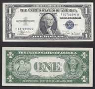 $1 1935-B Silver Certificate missing In God We Trust