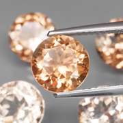 Matched! 5 piece 11.78ct full fire Imperial Topaz set