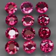 Premium solitaire cut 9.75ct VS Rhodolite Garnet set