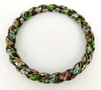 Wonderful Early Chinese Enameled Bangle Bracelet