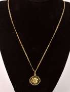 Flowing Hair Pendant Necklace in 14K Yellow Gold