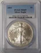 2003 American Silver Eagle PCGS MS69