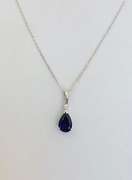 14kt Gold, Amethyst & Diamond Necklace