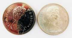 2 Canada One Dollar Coins