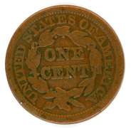 1847 Braided Hair Large Cent