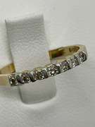 14K YELLOW GOLD AND DIAMOND BAND