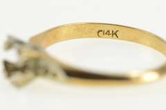 14K Yellow Gold Vintage NOS 1950's 4.5mm Engagement Setting Ring