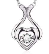 Guardian of love platinum over 925 Silver Pendant