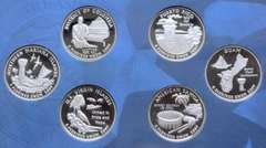 2011  2 X 2012 Key US Presidential Proof Sets And 2 X 2009 DC & US Territories Quarters Proof sets