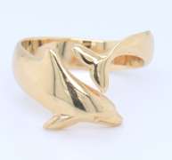 Great Yellow Gold Dolphin Ring