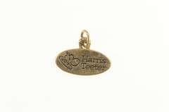 10K Yellow Gold Harris Teeter Grocery Store Oval Charm/Pendant