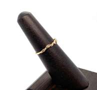 Minimalist Swirl 14Kt Yellow Gold Ring