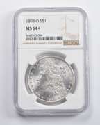 MS64+ 1898-O Morgan Silver Dollar NGC