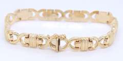 Incredible Yellow Gold Fancy Link Bracelet