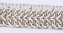 Vintage Sterling Silver Signed Buckle Heavy Bracelet