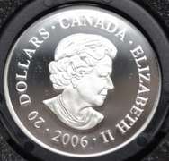 2006 Canada Holographic Pure Silver $20 Proof