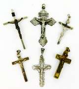 Collection of 6 Vintage Crucifix's