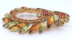 Multi Color Costume Brooch