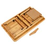 Adjustable Laptop Desk Large Bed Tray Tilting Top