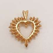 14kt Solid Yellow Gold & Diamond Pendant