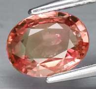 Rare UNHEATED! .84ct peach Tanga Sapphire!