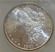 1881-S Morgan Dollar ICG MS-64