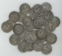 30 Assorted mixed date Standing Liberty Quarters