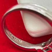 LADIES PLATINUM AND DIAMOND RING